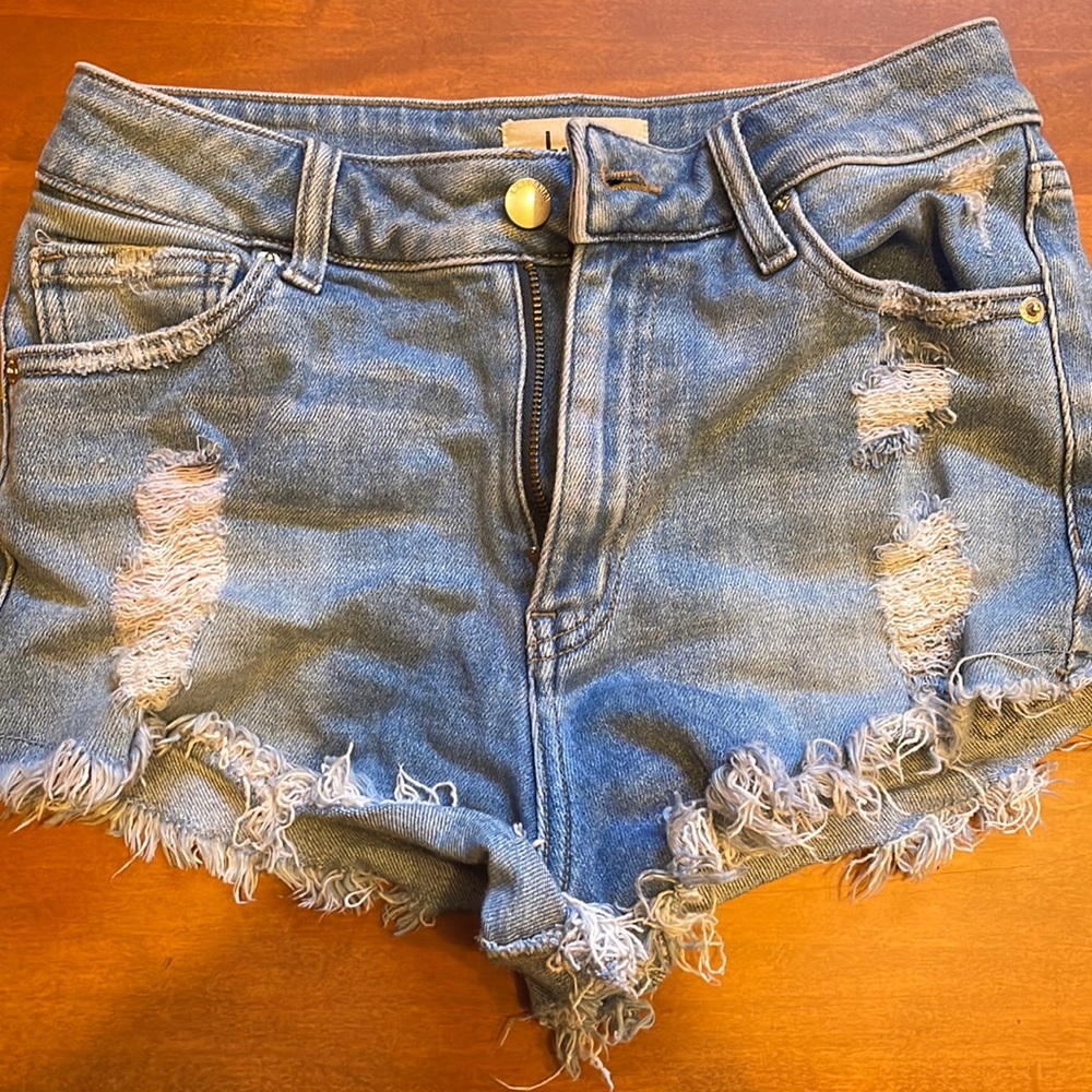 Denim shorts
